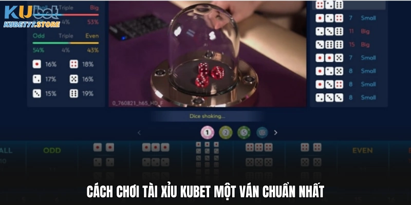 Cách chơi Tài xỉu Kubet một ván chuẩn nhất
