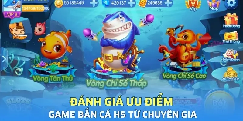 Ưu điểm game fishing H5 thu hút đông đảo người chơi
